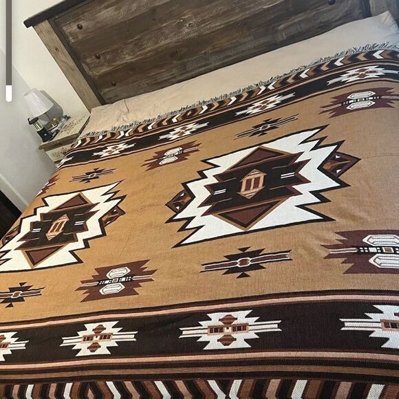 New Boho Throw Blanket Sofa Cover, Bed Cover Bedspread Western Decor - Picture 11 of 12